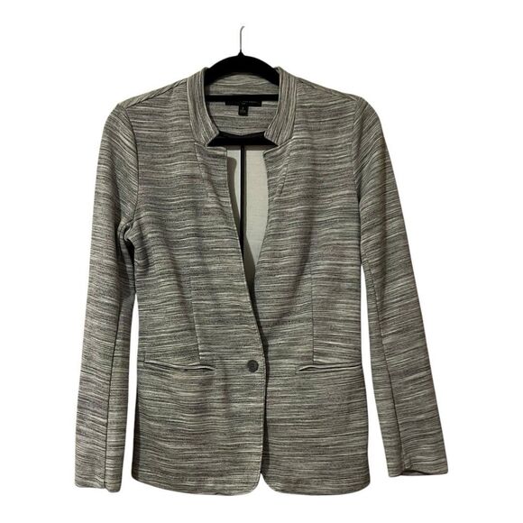 Banana Republic Jackets & Blazers - Banana Republic Blazer Womens S Jacket Striped 1 Button Front Pockets Heathered